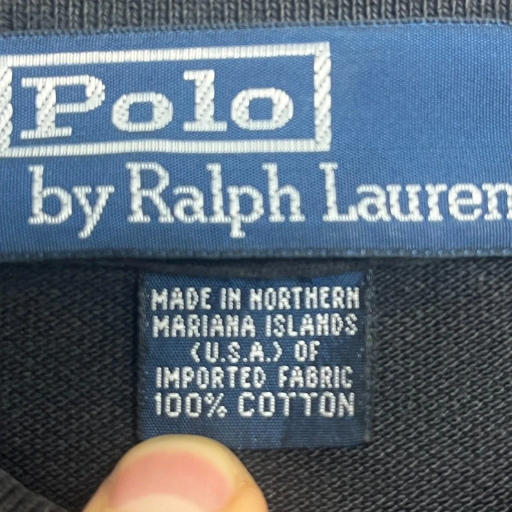 Polo Ralph Lauren Polo Shirt Mens‎ 2XL Black Cotton Pony Logo Side Slit Golf